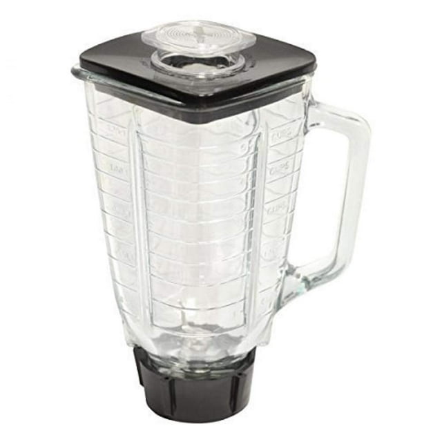Ronnel Kit de Repuesto de Jarra de Vidrio Cuadrada para Licuadora Oster 1,25 L 5,5 Tazas, 6 Piezas