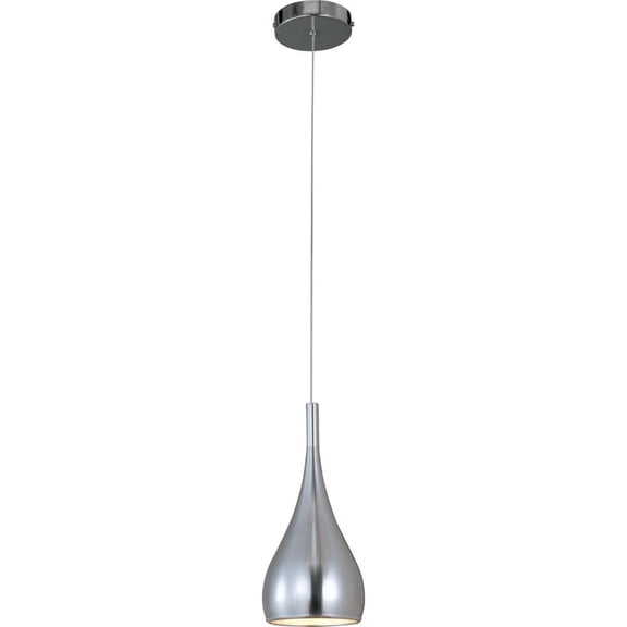 E24055-SN ET2 Lighting Teardrop - One Light Pendant-Satin Nickel Finish