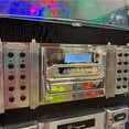 thumbnail image 4 of Arkrocket Taurus II Jukebox Vinyl Record Player Bluetooth USB SD CD Player Radio Retro Turntable Classic Jukebox (Taurus II - Black + Stand), 4 of 5