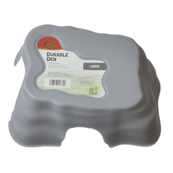 Zilla Durable Den for Reptiles - Gray (Large) - DS