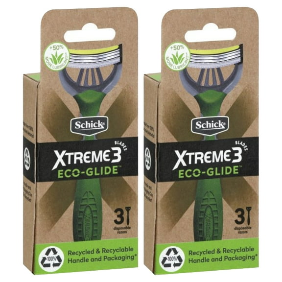 Pack of (2) Schick Xtreme3 Xtreme 3 Glide 3ct