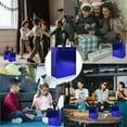 thumbnail image 6 of cabzymx 18 pcs Glossy Blue Small Gift Bags, 8 x 3.9 x 9.8 In Reusable Goodie Bag Bulk with Sturdy Base, Non-woven Holiday Gift Bags for Birthday, Wedding, Party, Easter, 6 of 7