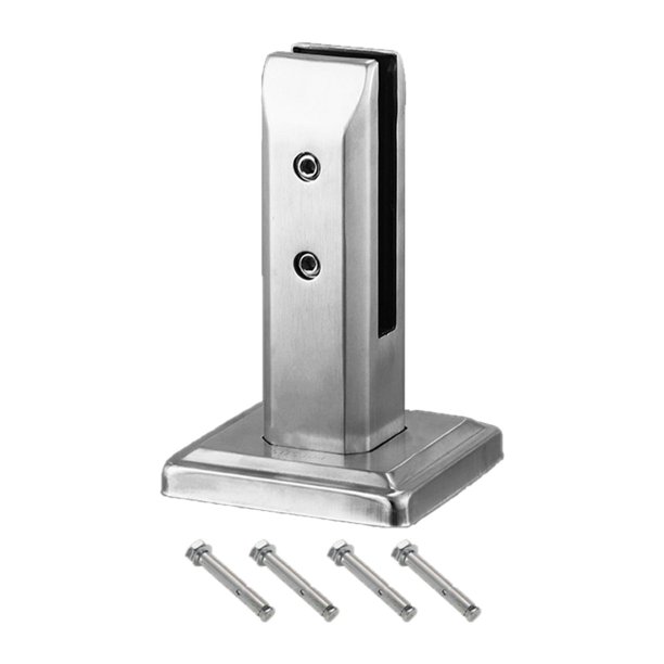 Abrazadera de vidrio BLESIY acero inoxidable 10 a 13 mm espesor Altura 16cm