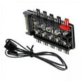 thumbnail image 1 of Bunblic 3x1 to 10 pin Fan HUB Splitter Extension Socket 12V Power Supply interface, 1 of 6