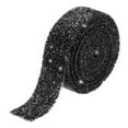 thumbnail image 1 of Unique Bargains 1 Roll 3 Yards Self Adhesive Crystal Rhinestone Diamond Ribbon for Crafts Project Black, 1 of 5