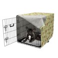 thumbnail image 5 of Fruit Dog Crate Cover, Big and Small Round Avocado Doodle Style Print, Easy to Use Pet Kennel Cover Small Dogs Puppies Kittens, 7 Sizes, Green Multicolor, by Ambesonne, 5 of 6