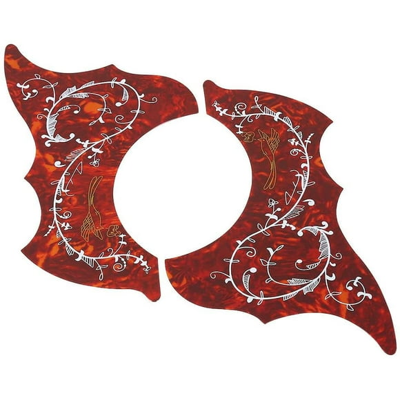 2Pcs Guitare Acoustique Pickguard Pic Gardes Auto Adhensive Pièces de Rechange Plaque de Rayure Convient pour 41" Guitare
