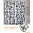 thumbnail image 6 of Blue Pumpkin Shower Curtain Set ，Waterproof Fabric Shower Curtains Pine Cone Watercolor Maple Leaf White Wood Shower Curtains for Bathroom,Bathroom Decor 36"x78", 6 of 7