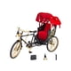 thumbnail image 4 of Mini Simulación Rickshaw Modelo 1:12 con Simulación Neumáticos Aleación Collection con Simulación Toldo Modelo Coche Exquisita Exhibición Dorado CUTICAT Correr carrito, 4 of 8