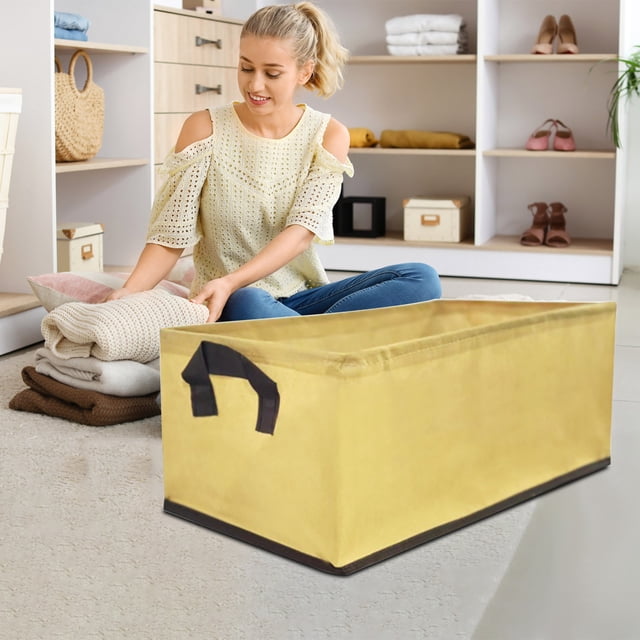Cesta de Almacenamiento de Tela, Cesta de Clasificación de Tela No Tejida de Alta Capacidad para El Hogar, Cesta de Almacenamiento Plegable para Ropa y Pantalones.