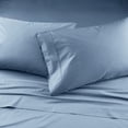 thumbnail image 6 of Better Homes & Gardens Cool & Crisp 3-Piece 300 Thread Count Blue Water Cotton Percale Sheet Set, Twin, 6 of 7