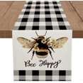 thumbnail image 1 of Lino abeja flor mantel comida hogar restaurante decoración mesa runner-33cm*183cm-06 BANYUO Electrónica, 1 of 7