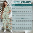 thumbnail image 7 of Yspwyqan Cute Turtle Floral Women's Medical Scrub Sets Size S, 2 Piece V-Neck Short Sleeve Scrubs, Soft Cozy Stretchy Workwear with Pockets for Vet Pet Grooming, 7 of 7
