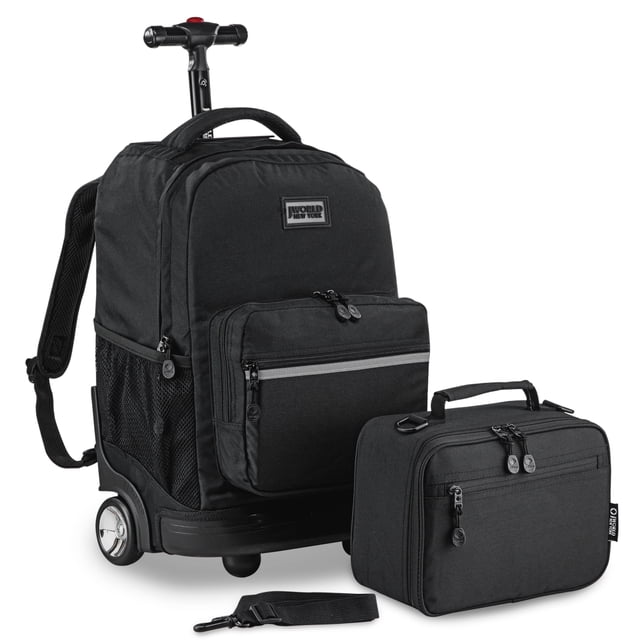 Mochila con ruedas + Lonchera SQbags Jworld Grande Escolar o de Viaje