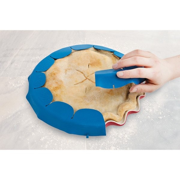 Talisman Designs Silicone Adjustable Pie Crust Shield Rippled