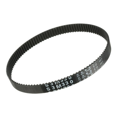 Unique Bargains S3M 110 Teeth Engine Timing Belt Rubber Geared-Belt 330mm Girth 10mm Width