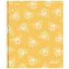 Mead We Mean Green Notebook, 1 Subject, Wide Ruled, 10 1/2" x 8", Yellow (930022FC-WMT)