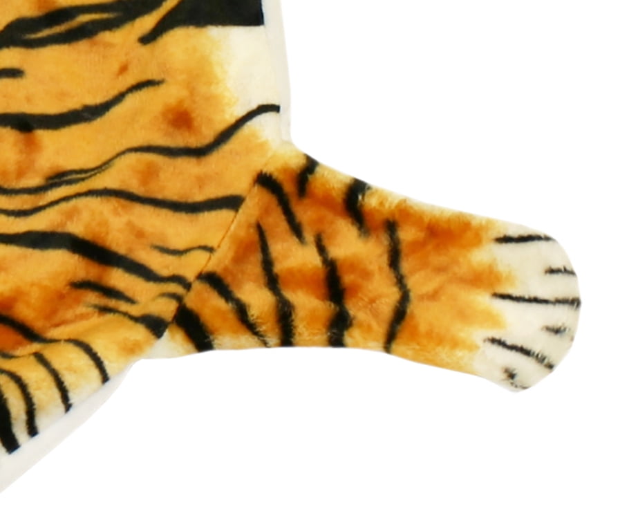 Plush Pal Soft & Fluffy Orange Tiger Rug Throw Stuffed Animal Toy
