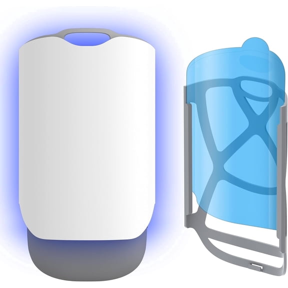 Lyzwn Flying Insect Trap for Indoors, Plug-in Fly Bug Zapper, UVA Light Captures Fruit Flies, Fly, Gnats and Houseflies, Mosquitoes, Moth, Flying Insects (1 Device 10 Refills)