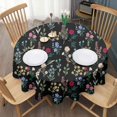 thumbnail image 3 of Pioneer Flower Floral Print Pattern Round Tablecloth 60"x60",Wrinkle Wipeable Table Cloth for Kitchen Dining Room Picnic Patio Party, 3 of 6