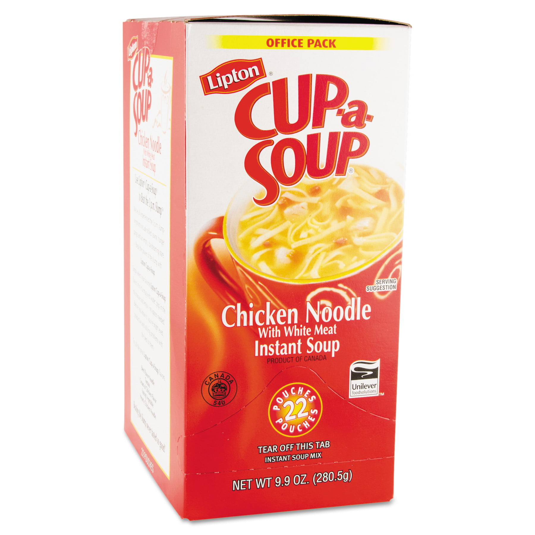 Lipton Cup-a-Soup, Chicken Noodle, Single Serving, 22/Box - Walmart.com