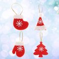thumbnail image 6 of Raindrops 4-Piece Christmas Ornament Set with Festive Fabric Designs for Tree and Holiday Home Decoration, 6 of 8