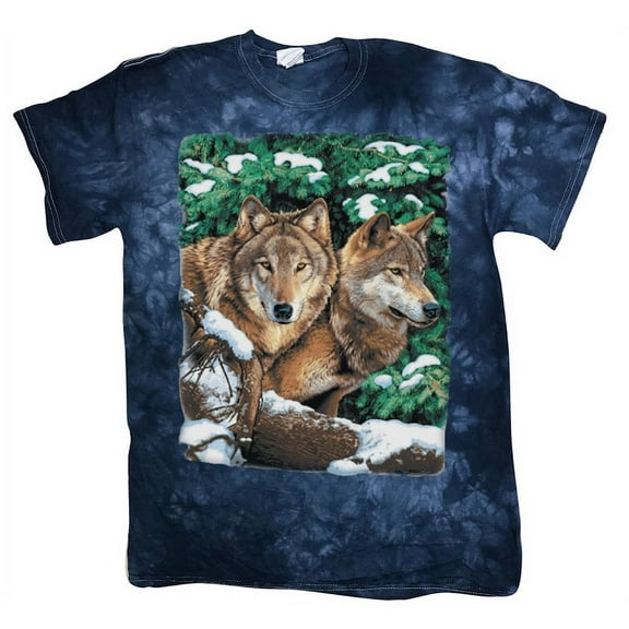 Tie Dye T-shirt Winter Wolves Wolf Shirt Mens Graphic Tees
