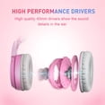 thumbnail image 4 of G951pink Gaming Headset for PC, PS4, Laptop: Detachable Virtual 7.1 Surround Sound with LED Cat Ears, USB, Lightweight and Self-Adjusting, 4 of 5