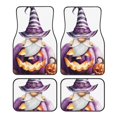 thumbnail image 1 of Balery Halloween Gnome With Pumpkins Juego de 4 Alfombrillas para Auto, Revestimientos de Caucho Resistente, Diseño Antideslizante, 1 of 7
