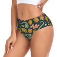 thumbnail image 2 of Balery Colorful Hippie Ropa Interior de Algodón para Mujer con Dibujo – Braguitas Cómodas y Elásticas, Estilo Clásico-Medium, 2 of 6