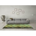 thumbnail image 3 of Ahgly Company Indoor Square Abstract Light Blue Modern Area Rugs, 3' Square, 3 of 4