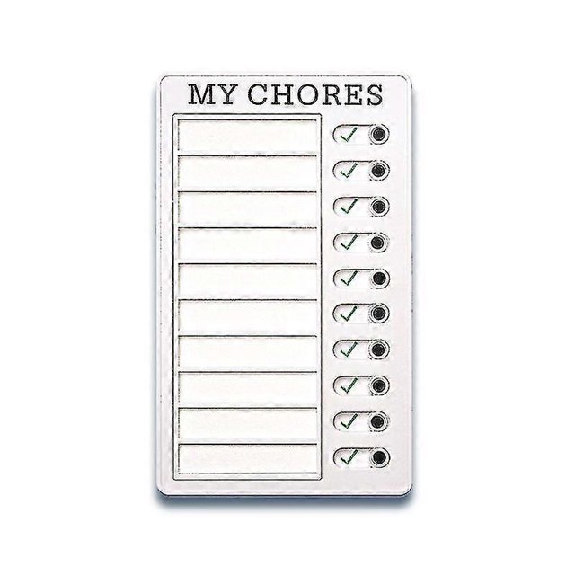 Memo Plastic Board Chore Chart Reusable Checklist,my Chores Checklist Daily Planner (1set)
