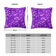 thumbnail image 4 of YFYANG Square Decorative Throw Pillow Case (Without Pillow Insert), Purple Heart Pattern Bedroom Sofa Car Cushion Cover, 24"x24", 4 of 9