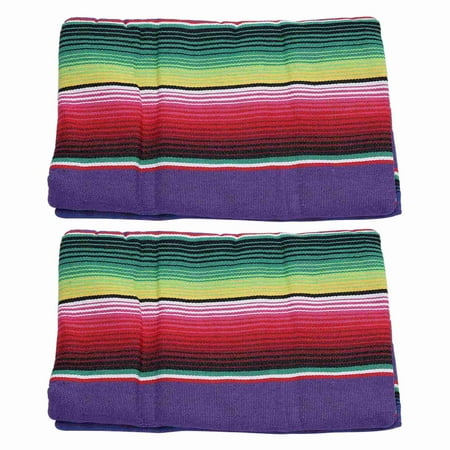 

2X Mexican Tablecloth for Mexican Party Wedding Decorations Mexican Saltillo Serape Blanket Bed Blanket Table Mat