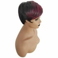 thumbnail image 6 of DOPI Brazilian Virgin Hair Black Female Wig Black Female Nature Party Role-playing Red Short Hair Curly Hair, 6 of 6