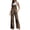 Brown Leopard, variant on Leopard Print Overalls for Women Loose Fit Bib Coveralls Fashion Animal Jumpsuits Straight Leg Pants