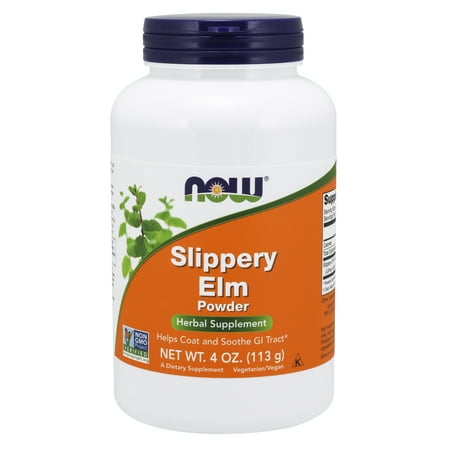 NOW Supplements, Slippery Elm Powder, 4-Ounce (Best Way To Take Slippery Elm)