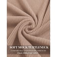 thumbnail image 5 of COOFANDY Mens Mock Turtleneck Sweater Short Sleeve Ribbed Knit Turtleneck Slim Fit Casual Sweater Soft, 5 of 5