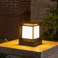 thumbnail image 1 of 2X de Columna Solar LED LáMpara de Pilar con EnergíA Solar Luz de Pared Impermeable para Exteriores para JardíN PaisajíStico de Patio 10CM, 1 of 5