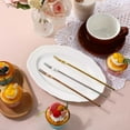 thumbnail image 5 of 10 Pcs Pickle Fork,Bexikou 304 Stainless Steel Salad Forks, 8.66 inches Long Handle Fruit Fork,Portable Cocktail Forks for Party, Banquet, Cocktail, Dessert (Multiple Colors), 5 of 7