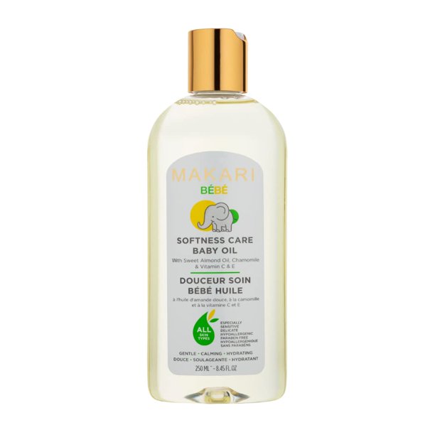 Baby Oil Makari Softness Care con almendras dulces, manzanilla y vitaminas C y E Makari Makari de Suisse