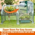 thumbnail image 4 of Gardzen Mini Greenhouse with Garden Netting Cover, Mesh Plant Protector for Plants 71.7”(L) x36.2”(W) x42.5”(H), 4 of 6