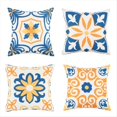 thumbnail image 1 of Juego de 4 Fundas de Almohada Impermeables para Exteriores,18.0x18.0 Pulgada,Fundas Almohada Decorativas con Flores Mandala,Fundas de Almohada con Geométrico Estilo Bohemio, 1 of 5