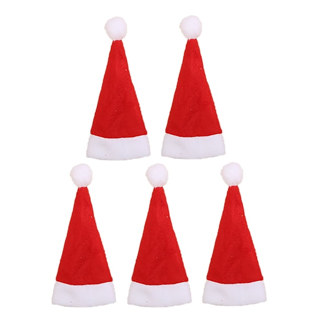 Santa Lollipop Candy Hat Festive Christmas Party Decoration for Home Tabletop Display 8PCS