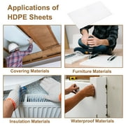 Uxcell Plastic UHMW Sheets, Ultra High Molecular Weight Polyethylene Sheets, 10x12x1/16, White
