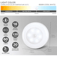 thumbnail image 3 of Motion Sensor Light Indoor, Led Lights For Bedroom, Magnetic Closet Lights, Under Cabinet Lights, Wireless Puck Lights for Wall, Step, Stair, Dimmable(3 Pack), 3 of 5