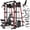 M11 Elite Smith -Red & Bench, variant on Mikolo M11 Smith Machine Home Gym, 2200LBS Power Rack with Functional Trainer, Cable Crossover, LAT Pulldown, Low Row, Landmine and Plate Storage for Full Body Strength Training