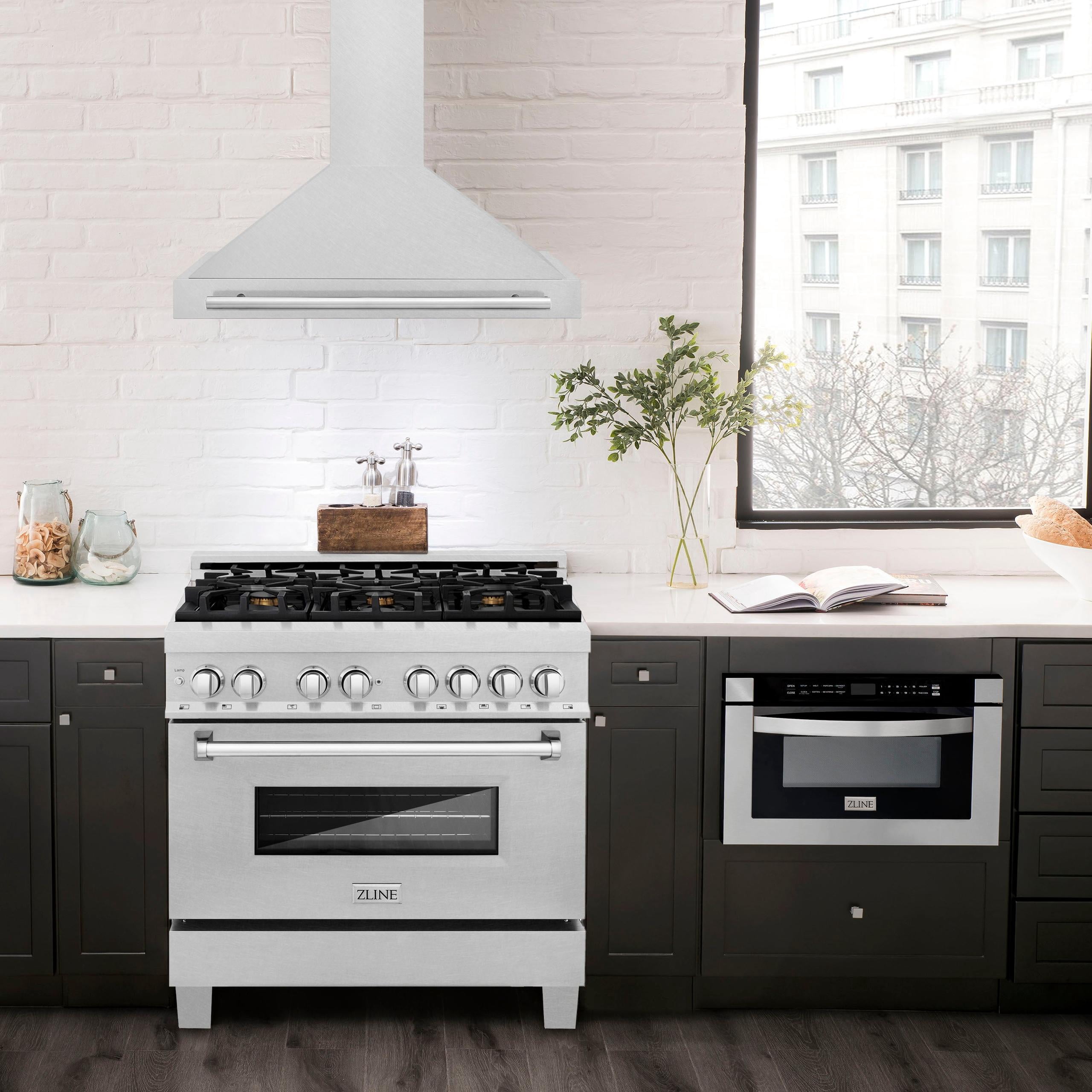 ZLINE 36 DuraSnow Stainless Steel Range Hood with DuraSnow Shell (KB4SNX-36)
