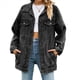 thumbnail image 2 of Chaquetas Vaqueras para Mujer, Modernas Chaquetas Vaqueras Estilo Camionero con Botones, Mangas Largas y Dobladillo Deshilachado. Gris Negro XXL, 2 of 10