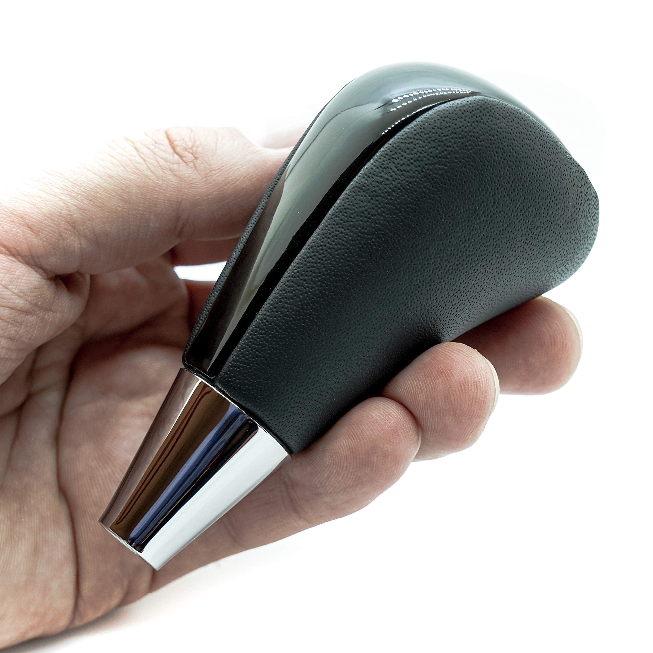 SHIFTIN Gear Shift Knob Shifter for Toyota Avalon Yaris 4Runner Rav4 Sienna Camry Corolla Tacoma Venza and Lexus ES GS IS LS LX RX SC 300 300h 330 350 400 430 (Black Leather / Piano Black)